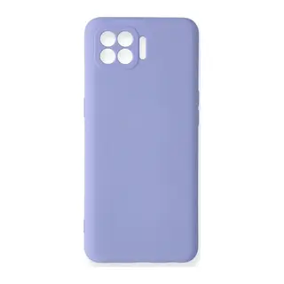 Reno 4 Lite Kılıf Nano içi Kadife Silikon - Lila