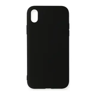 iPhone XR Kılıf Nano içi Kadife Silikon - Siyah