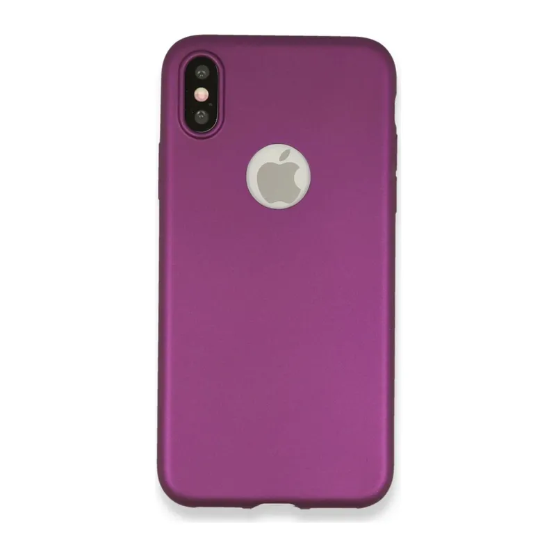 iPhone X Kılıf First Silikon - Mürdüm