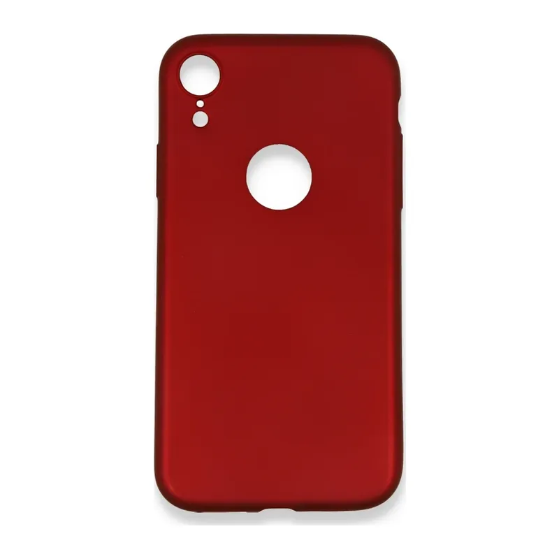 iPhone XR Kılıf First Silikon - Bordo