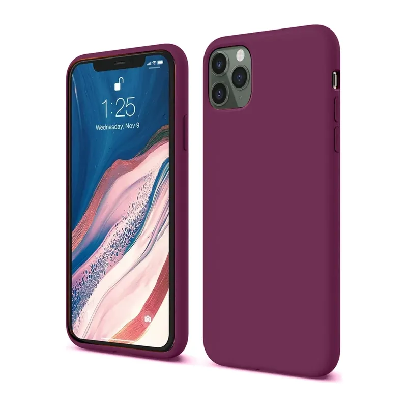iPhone 11 Pro Kılıf First Silikon - Mürdüm