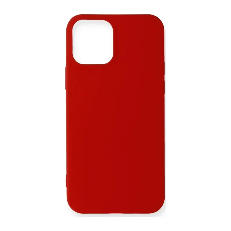 iPhone 12 Mini Kılıf First Silikon - Koyu Kırmızı