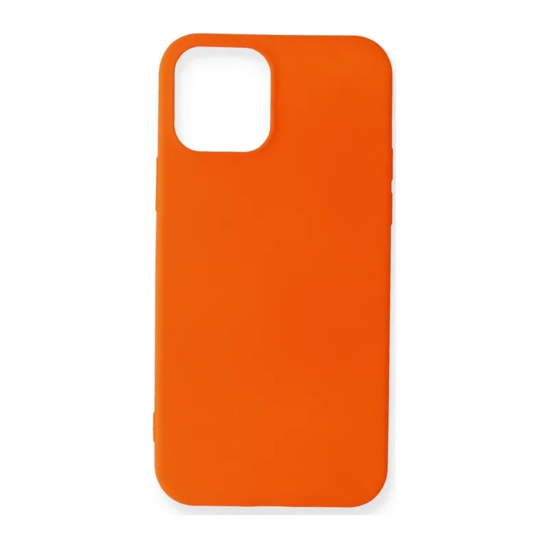 iPhone 12 Mini Kılıf First Silikon - Turuncu