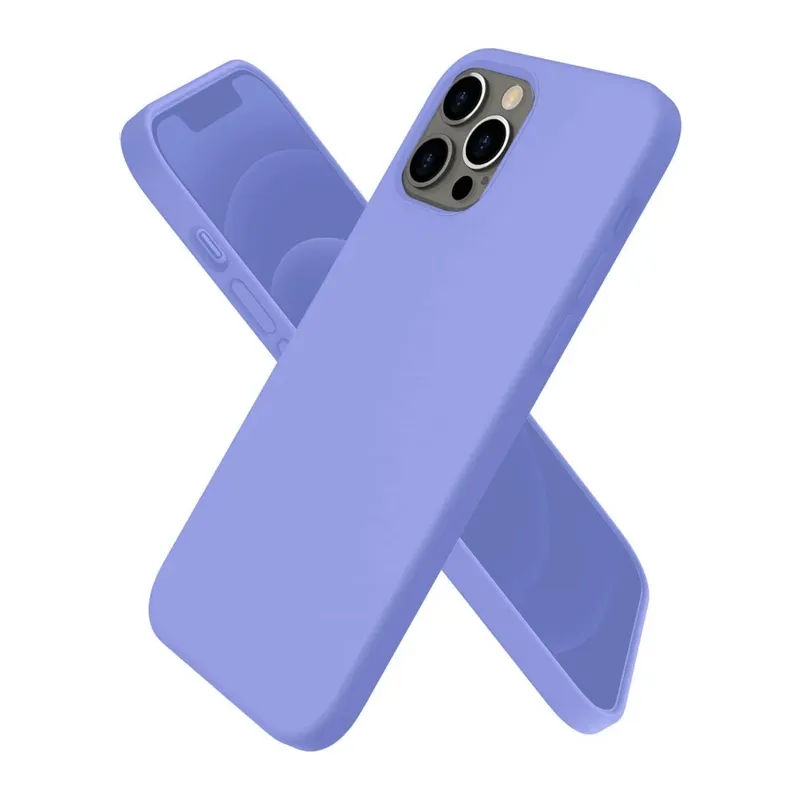 iPhone 12 Pro Kılıf First Silikon - Mor