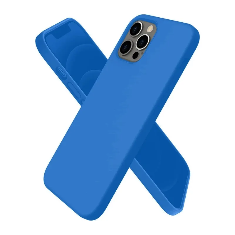 iPhone 12 Pro Kılıf First Silikon - Mavi
