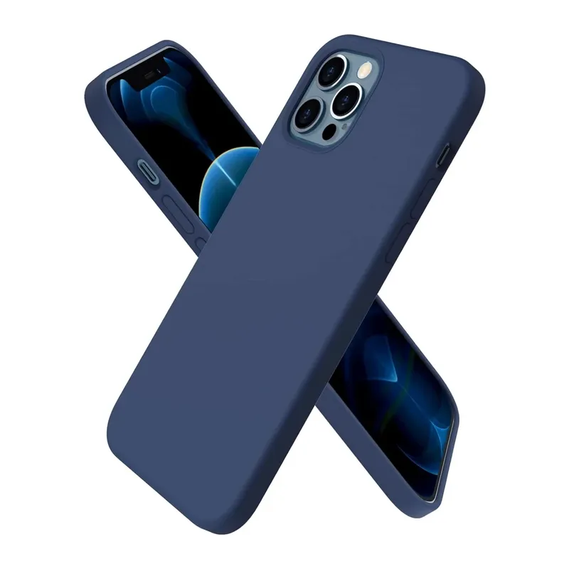 iPhone 12 Pro Kılıf First Silikon - Lacivert