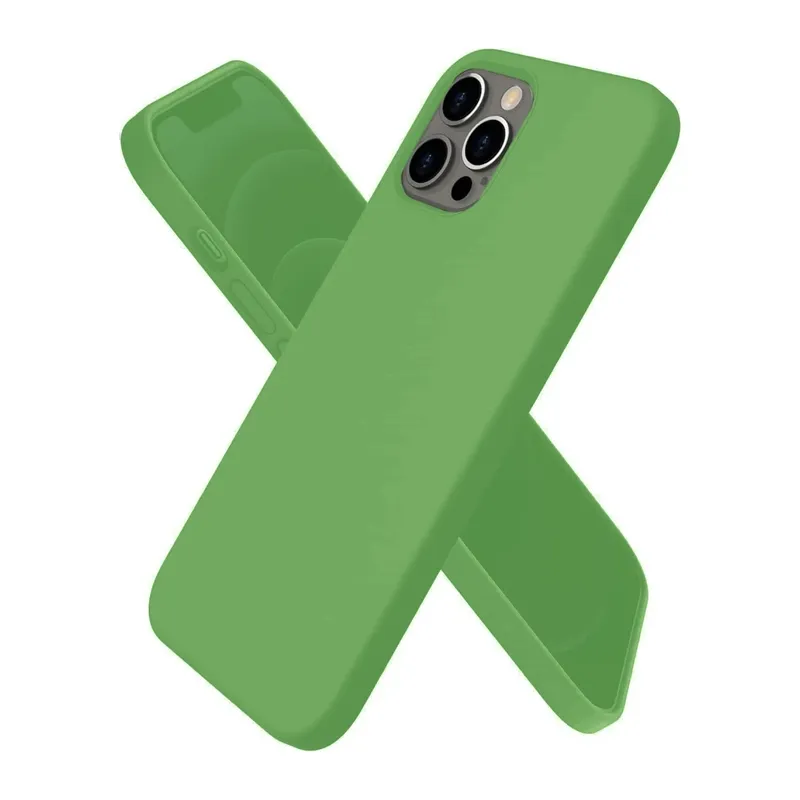 iPhone 12 Pro Kılıf First Silikon - Yeşil