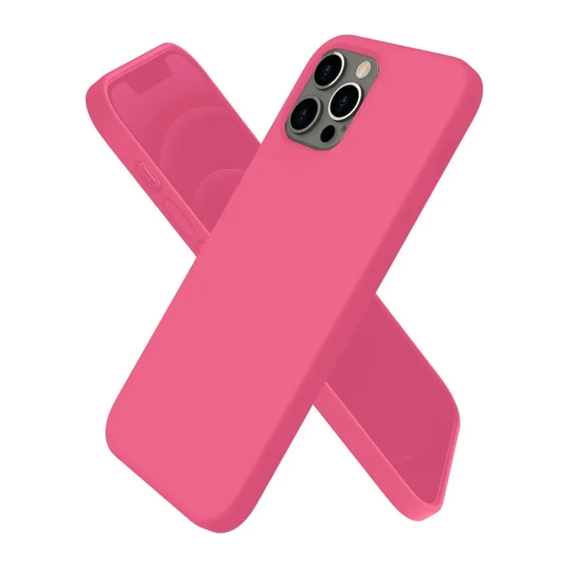 iPhone 12 Pro Kılıf First Silikon - Pembe