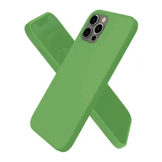 iPhone 12 Pro Max Kılıf First Silikon - Yeşil