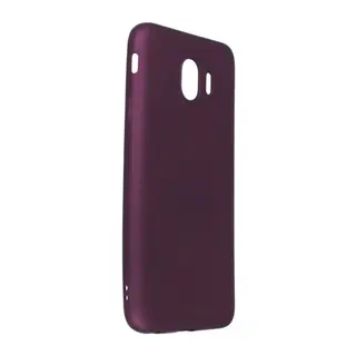 Samsung Galaxy J4 Kılıf First Silikon - Mürdüm