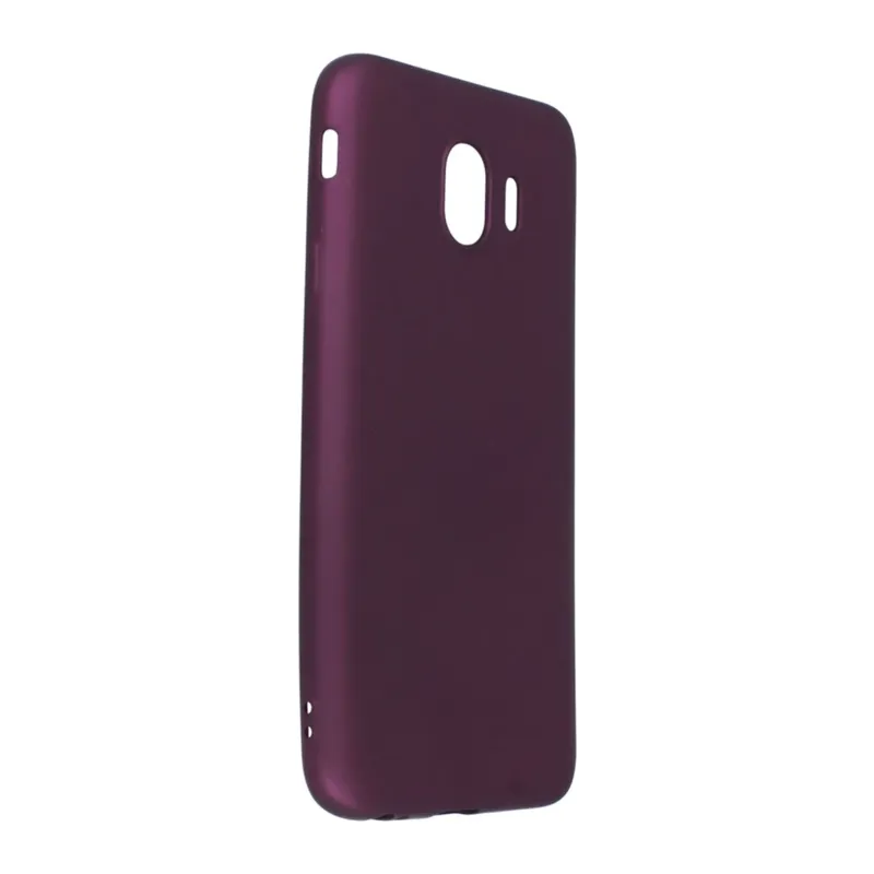 Samsung Galaxy J4 Kılıf First Silikon - Mürdüm
