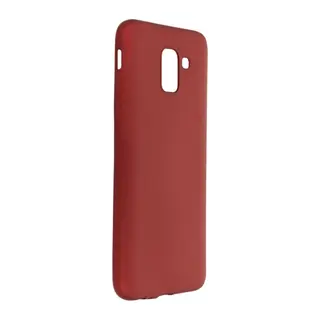 Samsung Galaxy J6 Kılıf First Silikon - Bordo