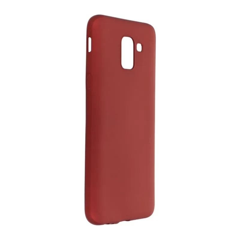 Samsung Galaxy J6 Kılıf First Silikon - Bordo