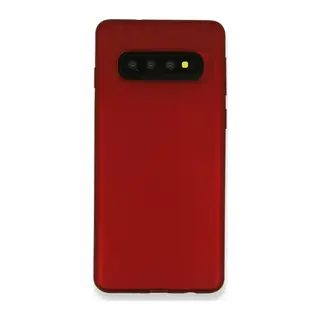 Samsung Galaxy S10 Plus Kılıf First Silikon - Bordo