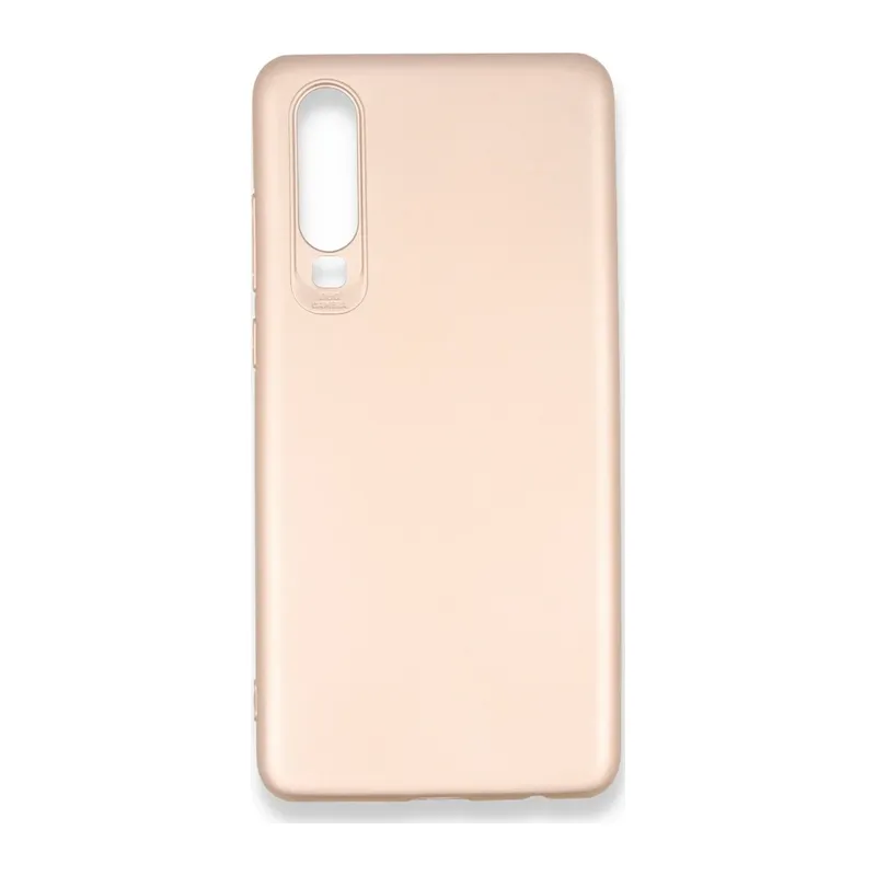 Huawei P30 Kılıf First Silikon - Rose Gold