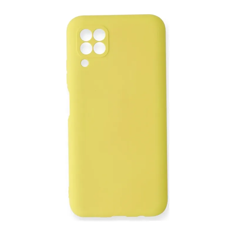 Huawei P40 Lite Kılıf Nano içi Kadife Silikon - Sarı