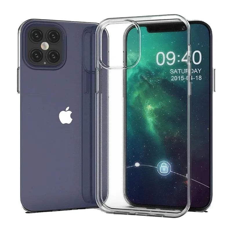 iPhone 12 Mini Kılıf Lüx Şeffaf Silikon