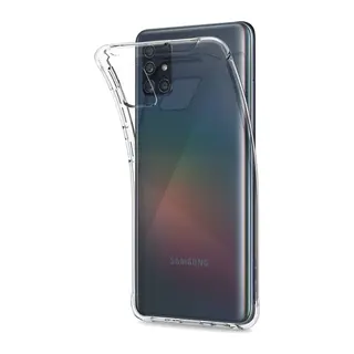 Samsung Galaxy A51 Kılıf Lüx Şeffaf Silikon