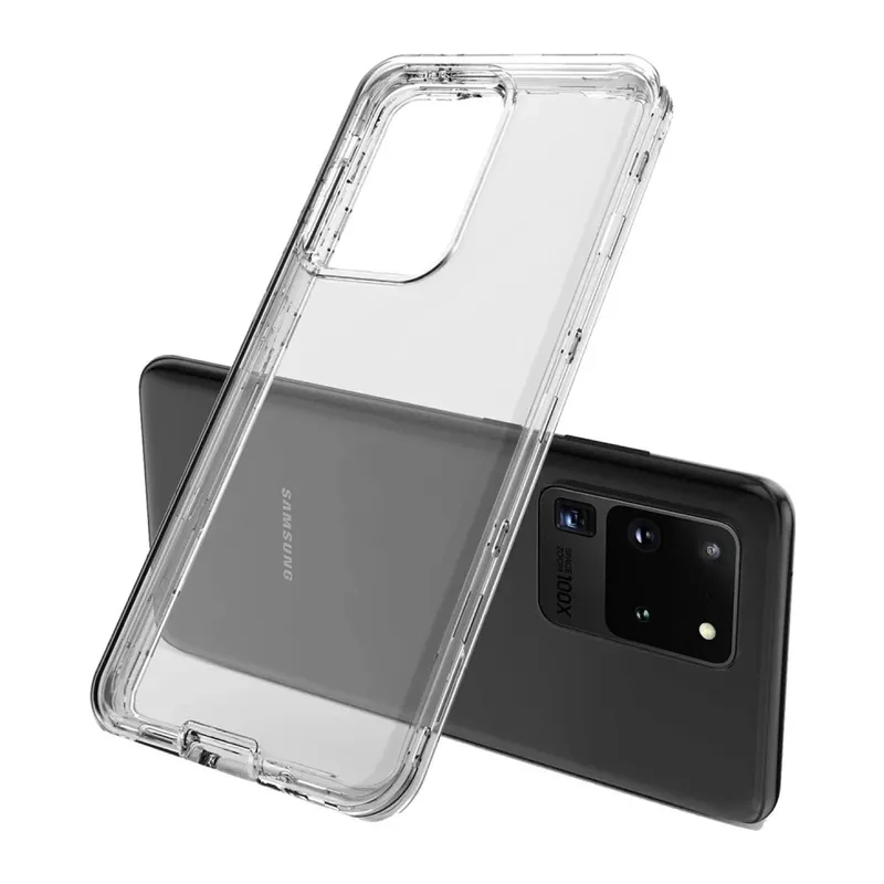 Samsung Galaxy S20 Plus Kılıf Lüx Şeffaf Silikon
