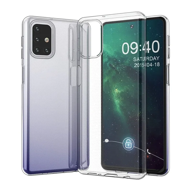 Samsung Galaxy M31S Kılıf Lüx Şeffaf Silikon