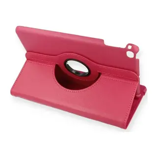 iPad Mini 4 Kılıf 360 Tablet Deri Kılıf - Pembe