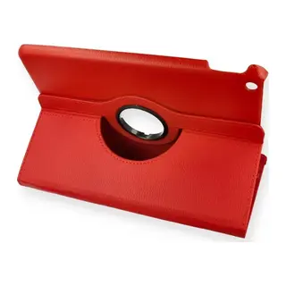 iPad 10.2 (7.nesil) Kılıf 360 Tablet Deri Kılıf - Kırmızı