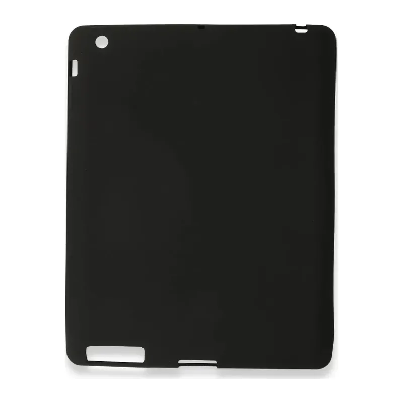iPad 4 9.7 Kılıf Evo Tablet Silikon - Siyah