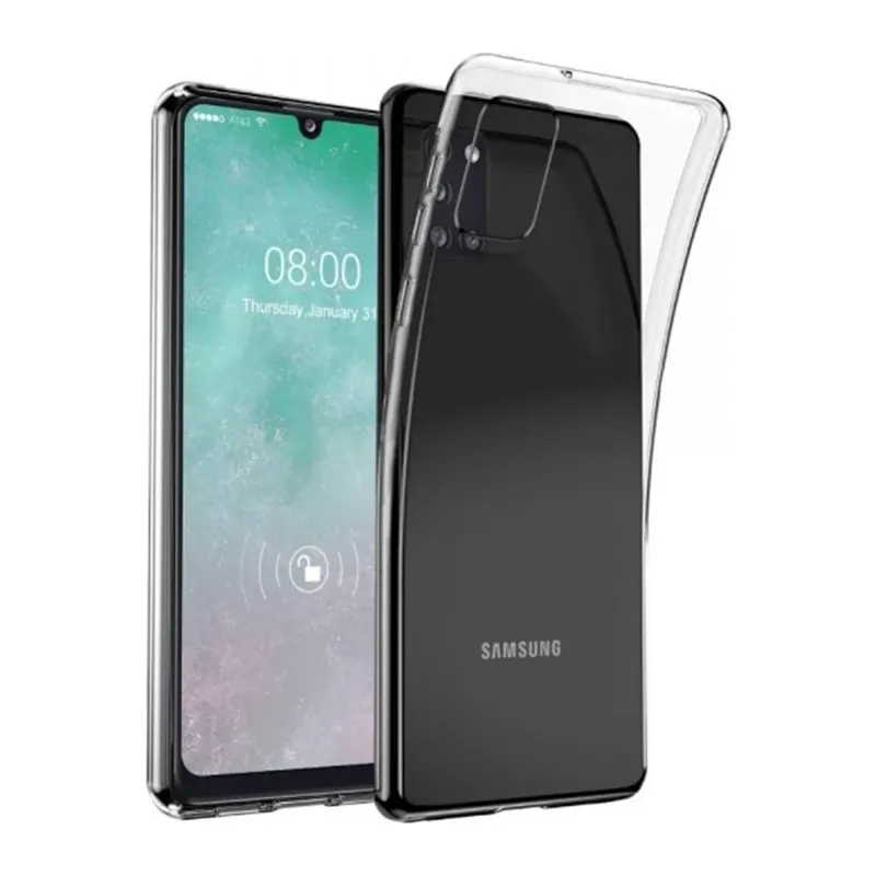 Samsung Galaxy A31 Kılıf Lüx Şeffaf Silikon