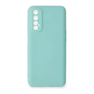 Realme 7 Kılıf Nano içi Kadife Silikon - Turkuaz