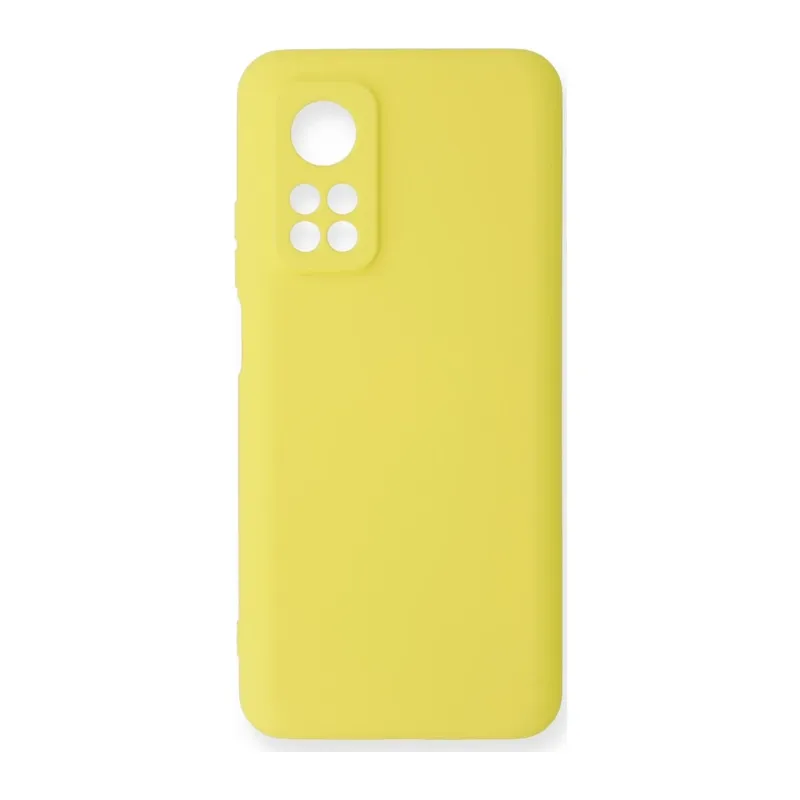 Mi 10T Kılıf Nano içi Kadife Silikon - Sarı
