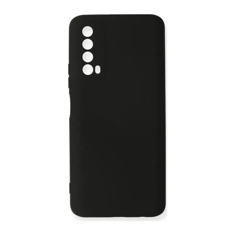 Huawei P Smart 2021 Kılıf Nano içi Kadife Silikon - Siyah