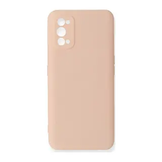 Realme 7 Pro Kılıf Nano içi Kadife Silikon - Pudra
