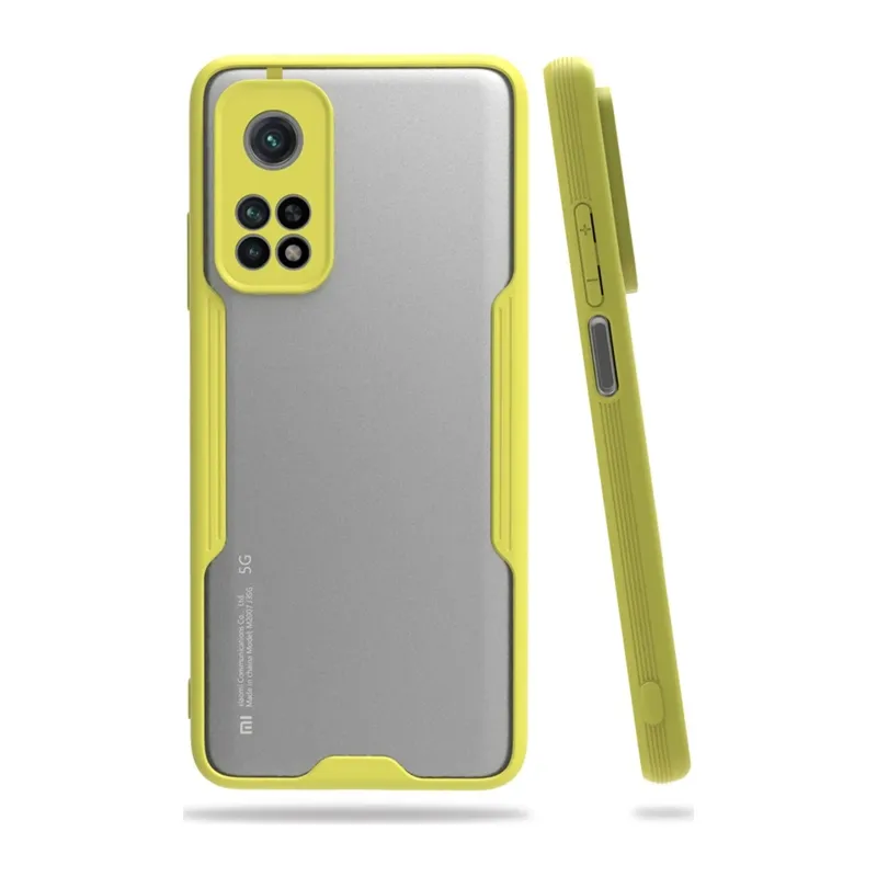 Mi 10T Pro Kılıf Platin Silikon - Sarı
