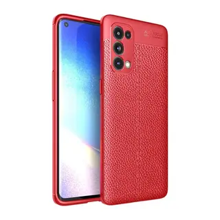 Reno 5 Pro Kılıf Auto Focus Kapak - Kırmızı