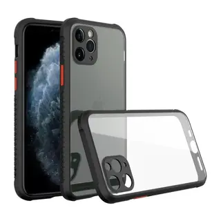 iPhone 11 Pro Max Kılıf Miami Şeffaf Silikon - Siyah
