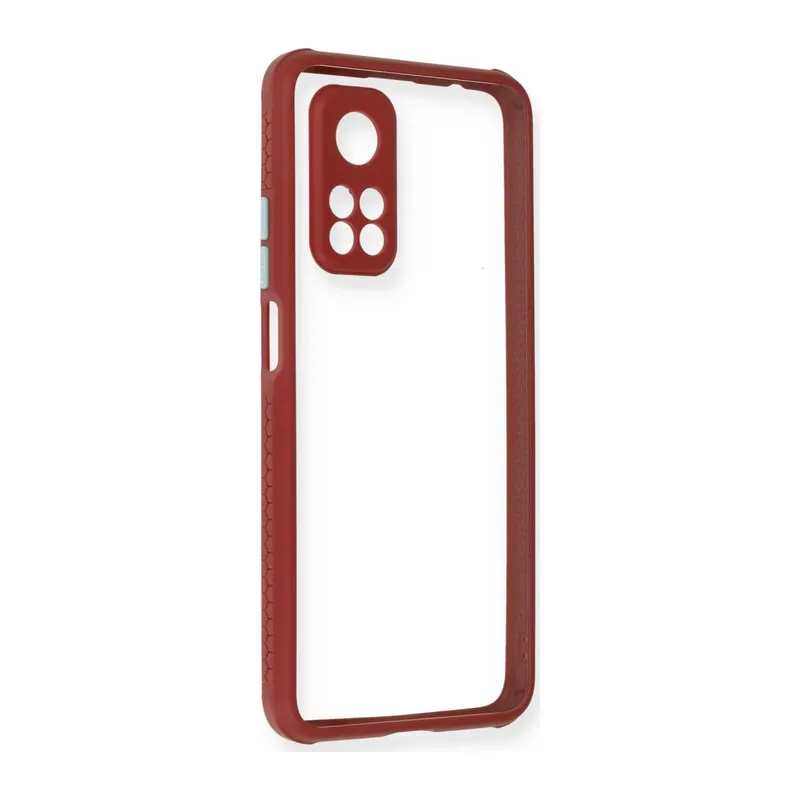 Mi 10T Pro Kılıf Miami Şeffaf Silikon - Fuşya