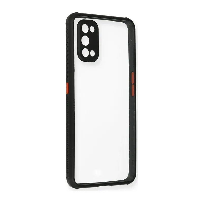 Realme 7 Pro Kılıf Miami Şeffaf Silikon - Siyah