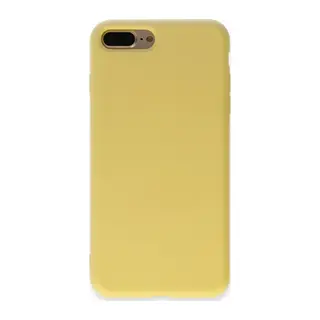 iPhone 7 Plus Kılıf Nano içi Kadife Silikon - Sarı