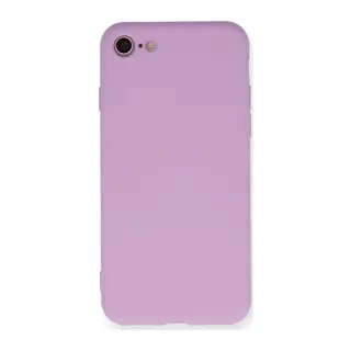 iPhone 7 Kılıf Nano içi Kadife Silikon - Lila