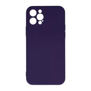 iPhone 12 Pro Max Kılıf Nano içi Kadife Silikon - Mor