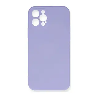 iPhone 12 Pro Max Kılıf Nano içi Kadife Silikon - Lila