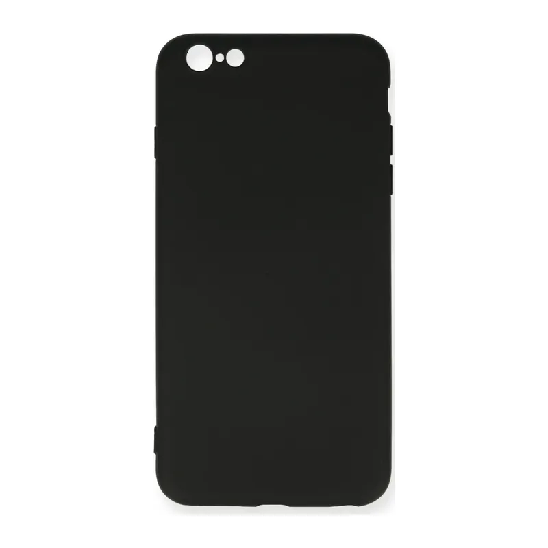 iPhone 6 Plus Kılıf Nano içi Kadife Silikon - Siyah