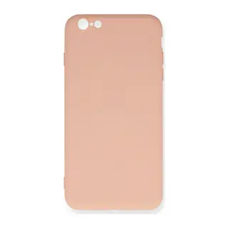 iPhone 6 Plus Kılıf Nano içi Kadife Silikon - Pudra