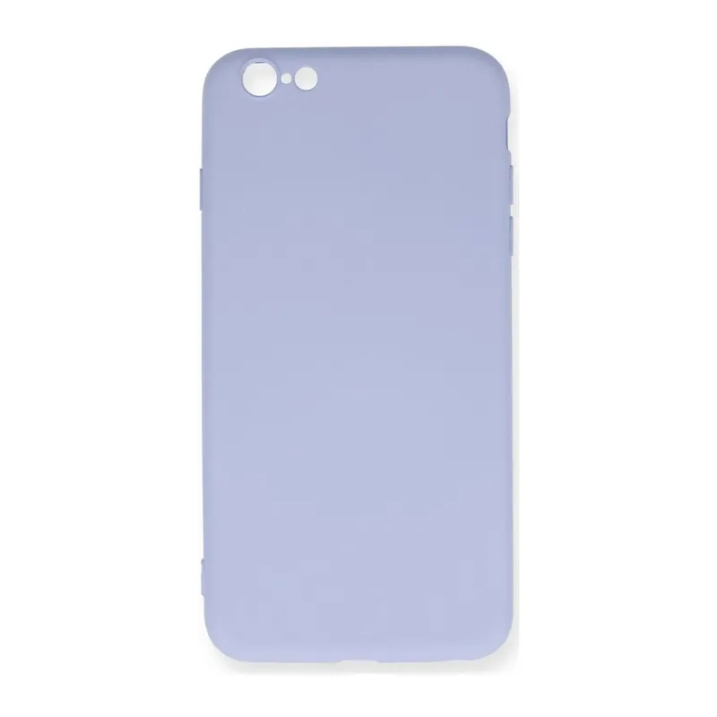 iPhone 6 Plus Kılıf Nano içi Kadife Silikon - Lila