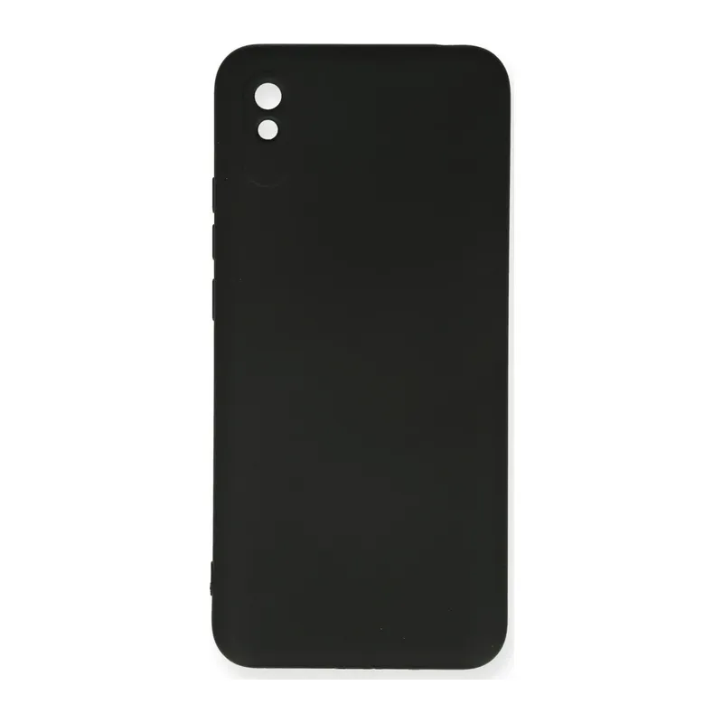 Redmi 9A Kılıf Nano içi Kadife Silikon - Siyah
