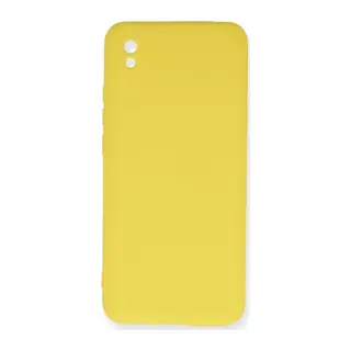 Redmi 9A Kılıf Nano içi Kadife Silikon - Sarı