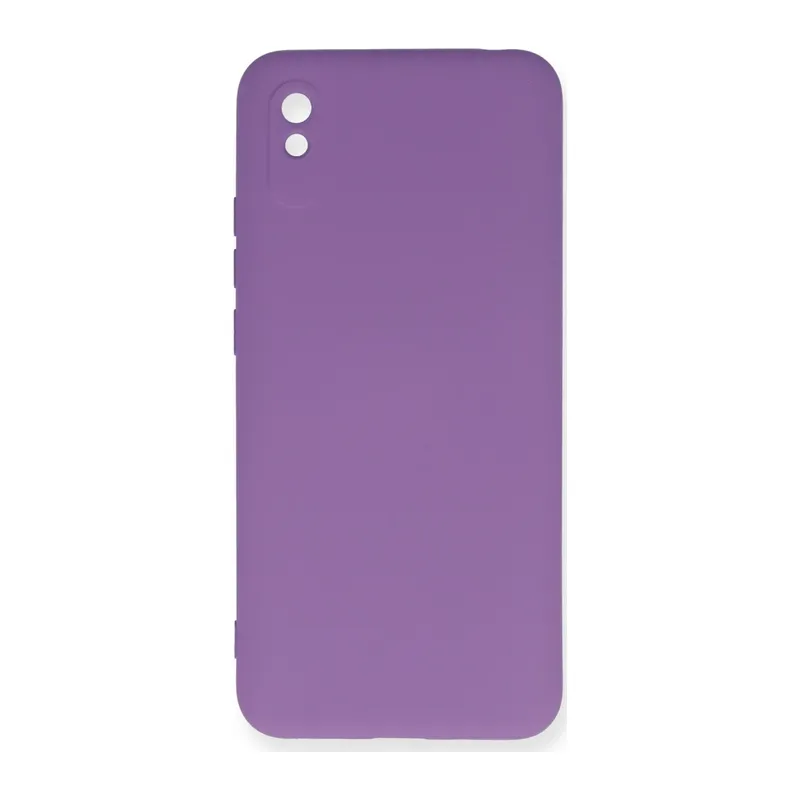 Redmi 9A Kılıf Nano içi Kadife Silikon - Mor