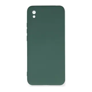 Redmi 9A Kılıf Nano içi Kadife Silikon - Koyu Yeşil