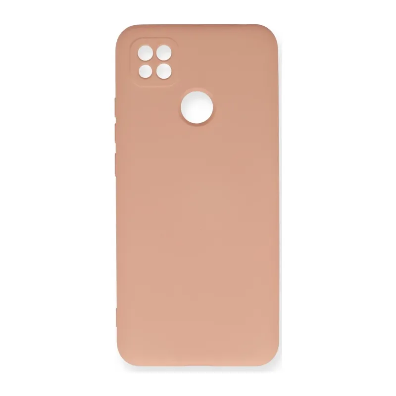Redmi 9C Kılıf Nano içi Kadife Silikon - Pudra
