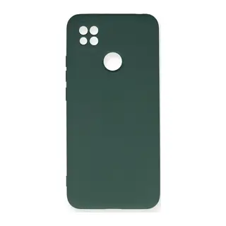 Redmi 9C Kılıf Nano içi Kadife Silikon - Koyu Yeşil
